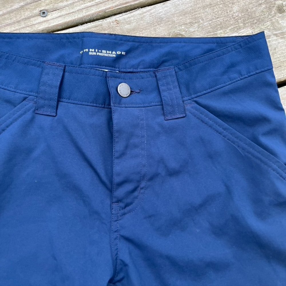 Columbia Omnishade  Performance Mens Navy Shorts Size 30 - Picture 5 of 8